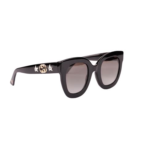 gucci round acetate sunglasses with star|Gucci sunglasses with rhinestones.